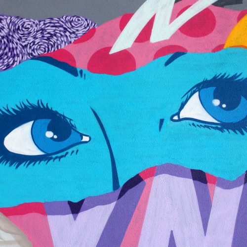 peinture street art ynot pour offside gallery au stade de Lyon