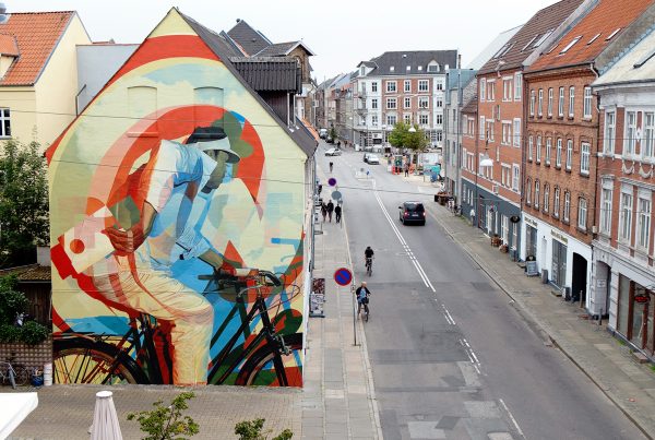 peinture street art ratur pour offside gallery au stade de Lyon